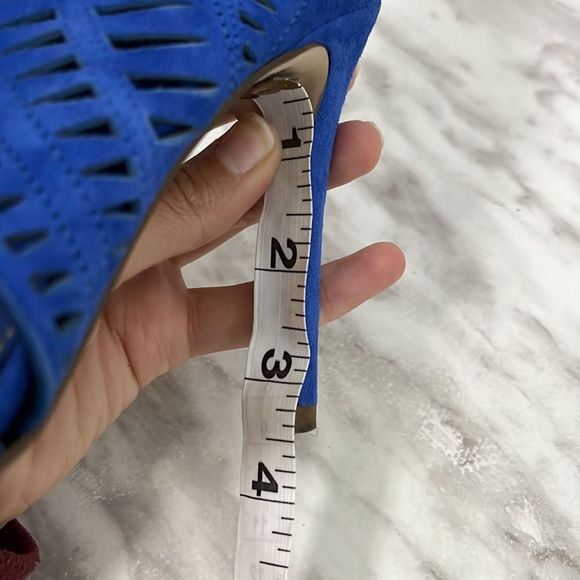 Ivanka Trump Blue Laser-cut Heels - Picture 13 of 13